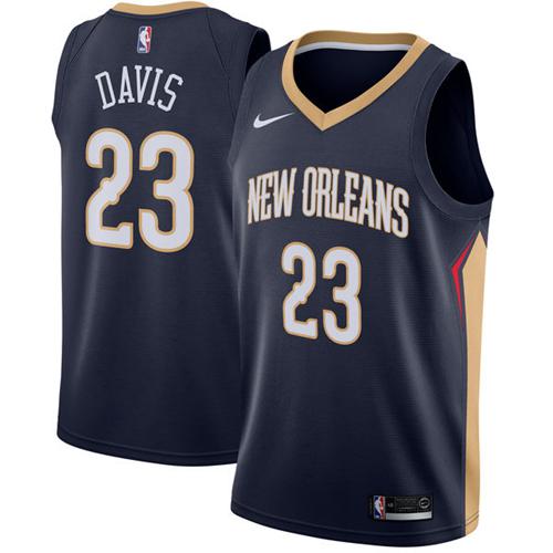 Nike Pelicans #23 Anthony Davis Navy Stitched NBA Swingman Jersey
