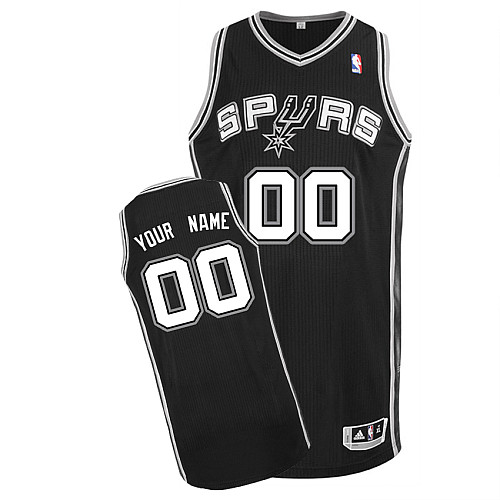 Spurs Personalized Authentic Black Jersey (S-3XL)
