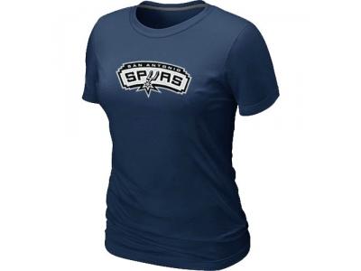 Womens NBA San Antonio Spurs Big & Tall Primary Logo D.Blue T-Shirt