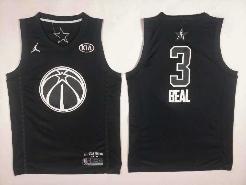 Wizards 3 Bradley Beal Black 2018 All-Star Game Jordan Brand Authentic Jersey