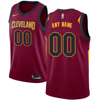Men's Cleveland Cavaliers Maroon Custom Jersey