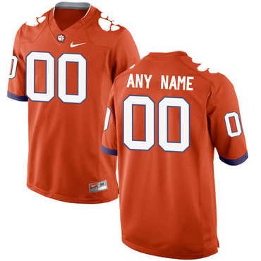 2016 Men's Clemson Tigers Customized College Football Limited Jersey - Orange