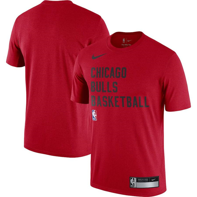 Men's Chicago Bulls Red 2023 24 Sideline Legend Performance Practice T-Shirt