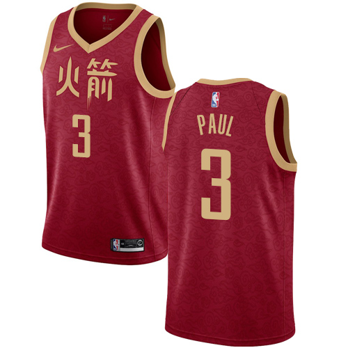 Nike Rockets #3 Chris Paul Red NBA Swingman City Edition 2018 19 Jersey