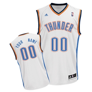 Oklahoma City Thunder Youth Custom white Jersey