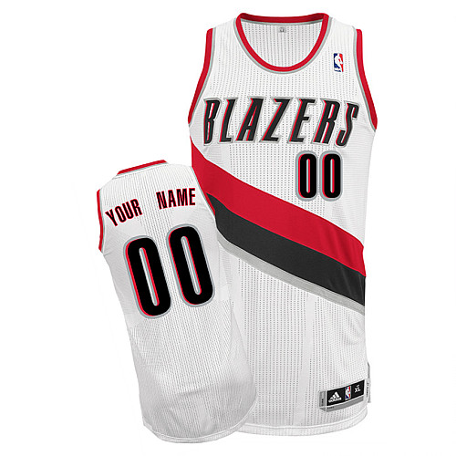Trail Blazers Personalized Authentic White Jersey (S-3XL)