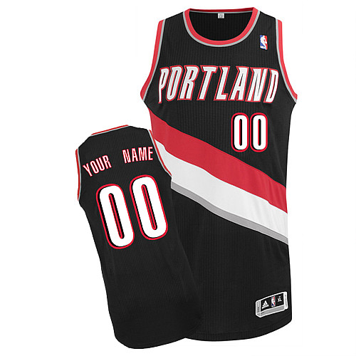 Trail Blazers Personalized Authentic Black Jersey (S-3XL)