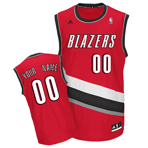 Trail Blazers Personalized Authentic Red Jersey (S-3XL)