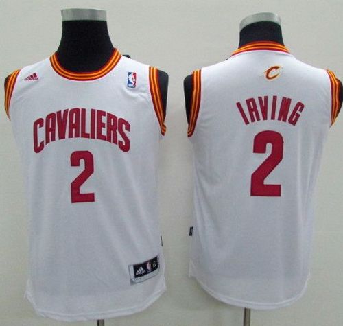 Youth Cavaliers #2 Kyrie Irving White Stitched NBA Jersey
