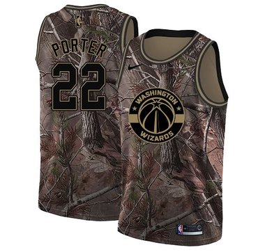 Nike Wizards #22 Otto Porter Camo Women's NBA Swingman Realtree Collection Jersey
