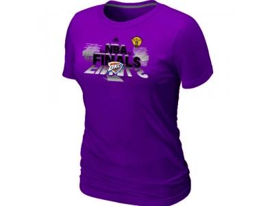 Womens Oklahoma City Thunder adidas 2012 Western Conference Champions Purple T-Shirt