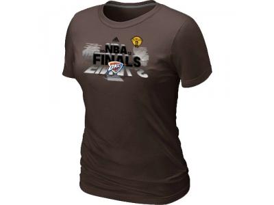 Womens Oklahoma City Thunder adidas 2012 Western Conference Champions Brown T-Shirt