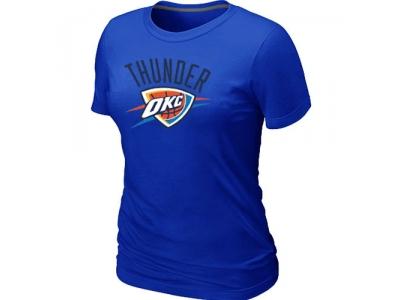 Womens NBA Oklahoma City Thunder Big & Tall Primary Logo Blue T-Shirt
