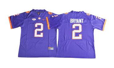 Clemson Tigers 2 Kelly Bryant Purple College Football Jersey