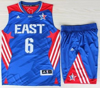 2013 All-Star Eastern Conference Miami Heat 6 LeBron James Blue Revolution 30 Swingman NBA Suits