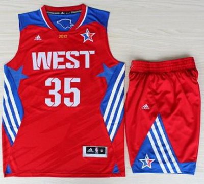 2013 All-Star Western Conference Oklahoma City Thunder 35 Kevin Durant Red Revolution 30 Swingman NBA Suits