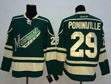 Minnesota Wild #29 Jason Pominville Green Stitched NHL Jersey