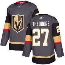 Vegas Golden Knights 27 Shea Theodore Gray Adidas Jersey