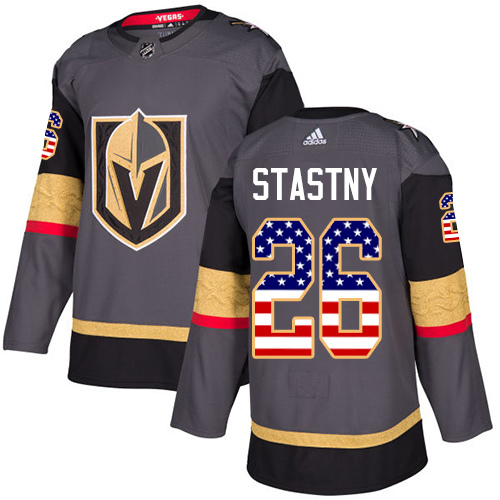 Men's Paul Stastny #26 Vegas Golden Knights Authentic Gray Jerseys