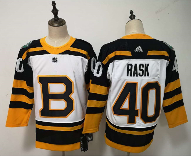 Bruins 40 Tuukka Rask White 2019 Winter Classic Adidas Jersey