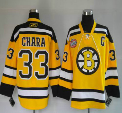 hockey jerseys Boston Bruins 33# Yellow WINTER CLASSIC VINTAGE 2009