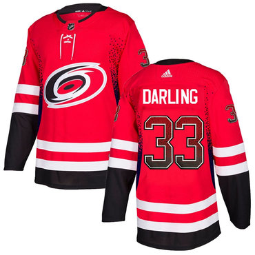 Hurricanes 33 Scott Darling Red Drift Fashion Adidas Jersey
