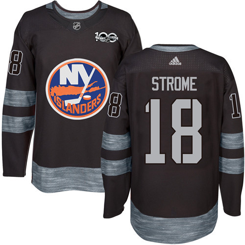Adidas Islanders #18 Ryan Strome Black 1917-2017 100th Anniversary Stitched NHL Jersey