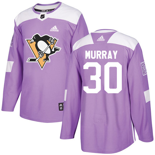 Adidas Penguins #30 Matt Murray Purple Authentic Fights Cancer Stitched NHL Jersey