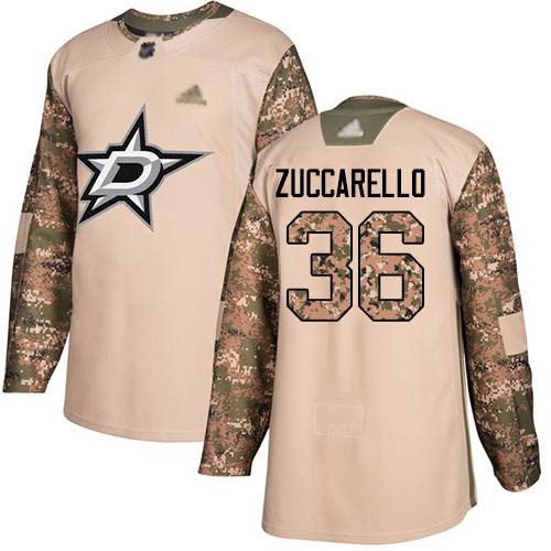 Stars #36 Mats Zuccarello Camo Authentic 2017 Veterans Day Stitched Hockey Jersey