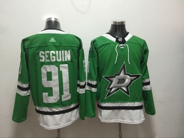 Stars 91 Tyler Seguin Green Adidas Jersey