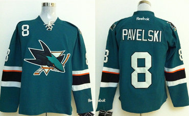 San Jose Sharks #8 Joe Pavelski Green 2014 Stadium Series NHL Jersey