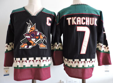 Coyotes 7 Keith Tkachuk Black CCM Jersey