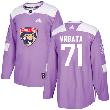Adidas Panthers #71 Radim Vrbata Purple Authentic Fights Cancer Stitched NHL Jersey