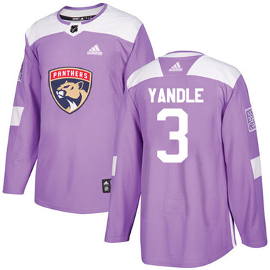 Adidas Panthers #3 Keith Yandle Purple Authentic Fights Cancer Stitched NHL Jersey