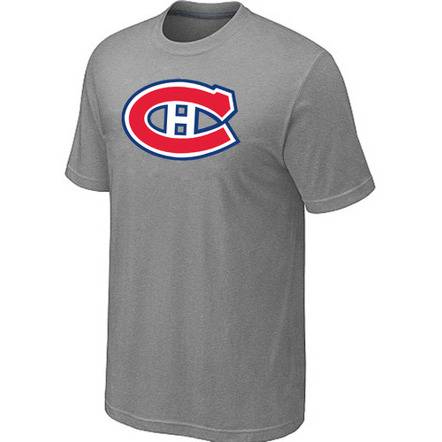 NHL Montreal Canadiens Big & Tall Logo L.Grey T-Shirt