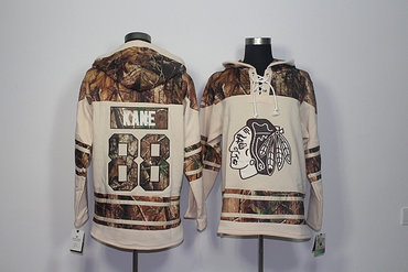 Men's Chicago Blackhawks #88 Patrick Kane Old Time Hockey Natural Realtree Camo Xtra Lacer Hoodie