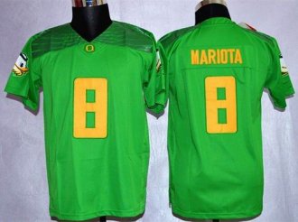 Youth NCAA Ducks #8 Marcus Mariota Green Rose Bowl Special Event Stitched Jersey