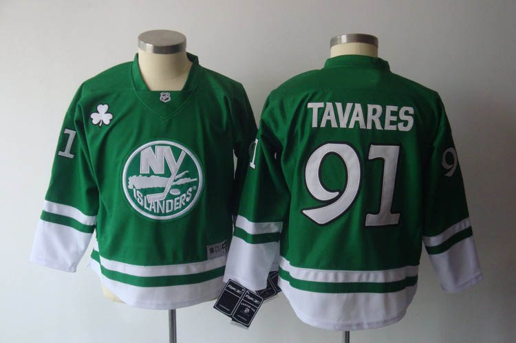 youth new york islanders #91 tavares green(2011)