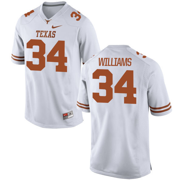 Texas Longhorns 34 Ricky Williams White Nike College Jersey