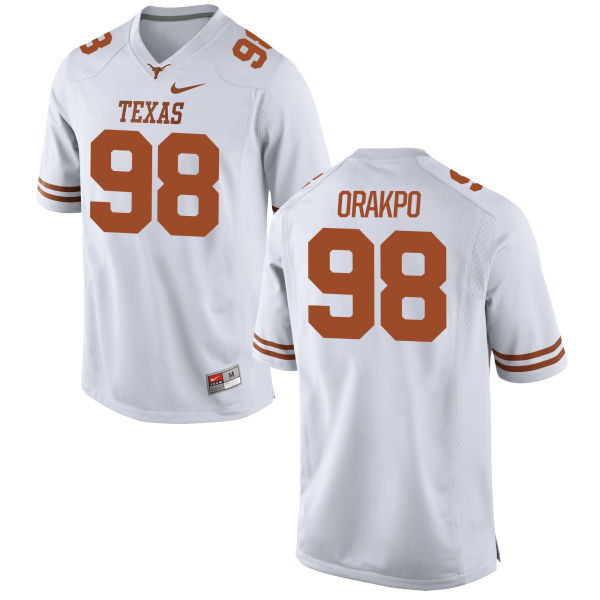 Texas Longhorns 98 Brian Orakpo White Nike College Jersey
