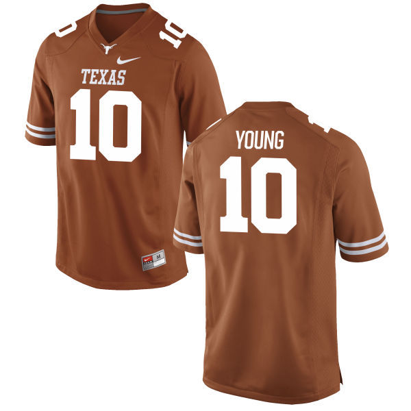 Texas Longhorns 10 Vince Young Orange Nike College Jersey