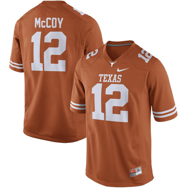 Texas Longhorns 12 Colt McCoy Orange Nike College Jersey