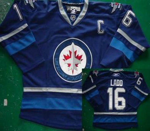 kids 2012 new Winnipeg Jets 16 Andrew Ladd Blue Jersey