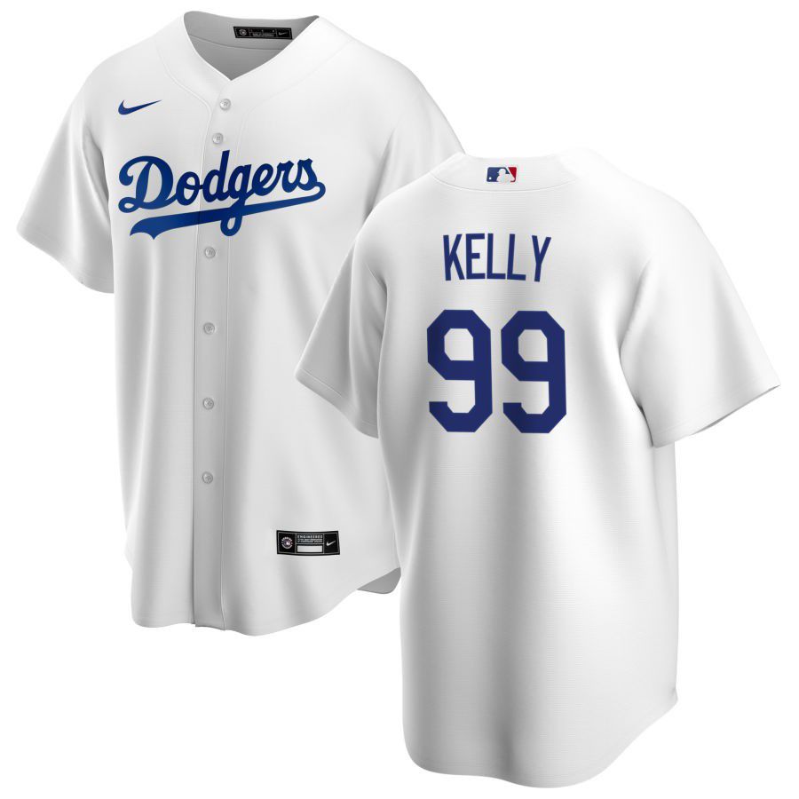 Men Los Angeles Dodgers #99 Joe Kelly Stitched Baseball Coobbase White Jersey