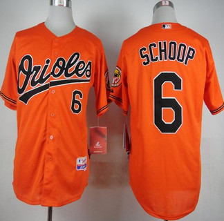 Baltimore Orioles #6 Jonathan Schoop Orange Cool Base Stitched Baseball Jersey