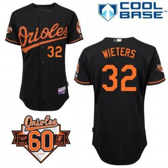 Baltimore Orioles #32 Matt Wieters Black Cool Base Stitched Baseball Jersey
