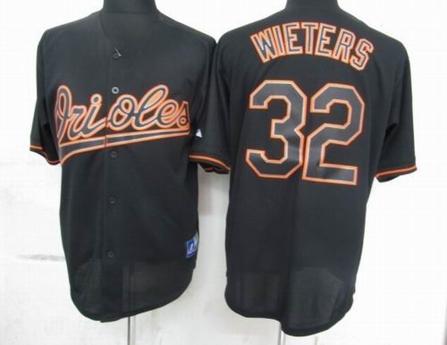 baltimore orioles 32 matt wieters pitch black fashion jersey
