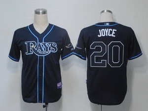 tampa bay rays 20 joyce dark blue cool base