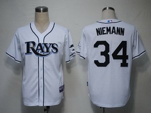 tampa bay rays 34 niemann white cool base