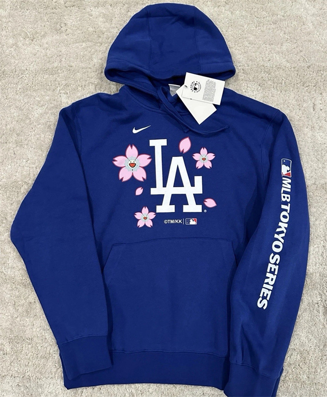 Men's Los Angeles Dodgers Royal 2025 Tokyo Series Pullover Hoodie 1